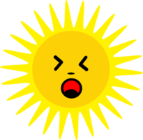 sol icono emoción dibujos animados signo símbolo png