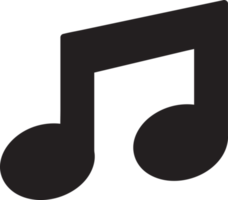 design de símbolo de sinal de ícone de música png