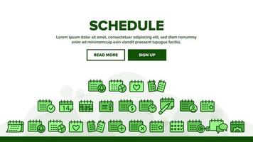 Schedule Landing Header Vector