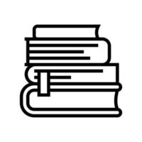 reading books geek line icon vector illustration