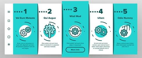 Automation Onboarding Icons Set Vector