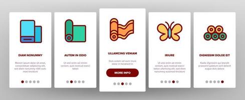 Silk Onboarding Icons Set Vector