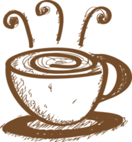 diseño de símbolo de signo de icono de café png