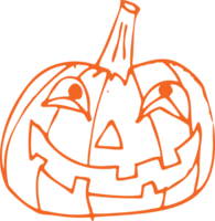 disegno del segno della zucca dell'icona di halloween png