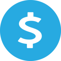 disegno di simbolo del segno dell'icona del dollaro png