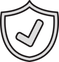 icono de seguridad diseño de signo antivirus png