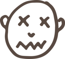 conception de signe d'icône d'émotion d'enfant png