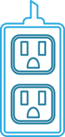 diseño de símbolo de icono de toma de corriente eléctrica png