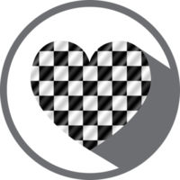 design de símbolo de sinal de ícone de coração