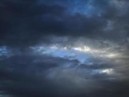 The rain clouds that were formed causing a thunderstorm photo