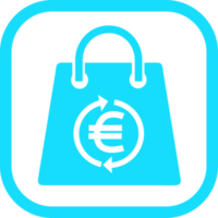 bolsa de compras icono venta paquete signo diseño png