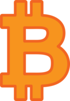 bitcoin pictogram teken symbool ontwerp png