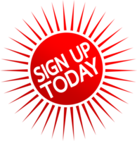 Sign up  button sign design png