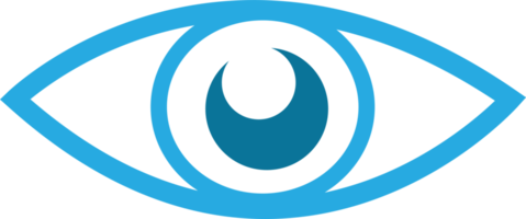 conception de symbole de signe d'icône d'oeil png