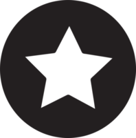 diseño de símbolo de signo de icono de estrella png