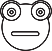 Frosch Emotion Symbol Zeichen Symbol Design png