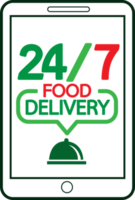 design de símbolo de sinal de ícone de entrega de comida png
