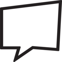 Blank speech bubble sign design png