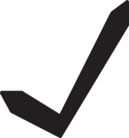 diseño de símbolo de signo de icono de marca de verificación png