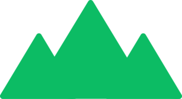 disegno di simbolo del segno dell'icona della montagna