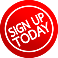 Sign up  button sign design png