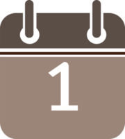 design de símbolo de sinal de ícone de calendário png
