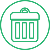 Trash can icon sign symbol design png