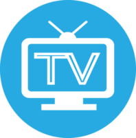 design de símbolo de sinal de ícone de tv png