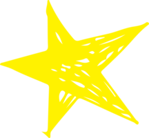 icono de estrella dibujar a mano signo símbolo diseño png