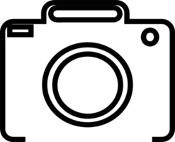 disegno di simbolo del segno dell'icona della fotocamera png