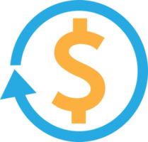 Dollar money icon sign symbol design png