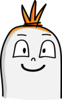 schattig worst karakter cartoon emotie ontwerp png