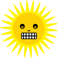 sol icono emoción dibujos animados signo símbolo png