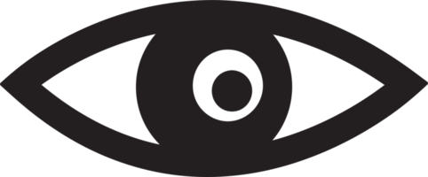 diseño de símbolo de signo de icono de ojo png