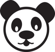 disegno di simbolo del segno dell'icona del panda png