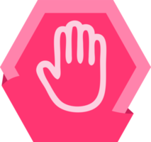 disegno del segno di vettore dell'icona della mano png