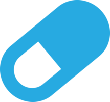diseño de signo de icono de píldora simple png