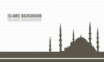 Islamic background with pattern vector