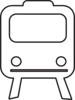 design de símbolo de sinal de ícone de trem de transporte png