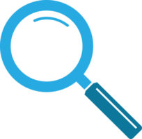 Magnifying glass sign  search icon png