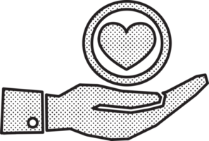 disegno di simbolo del segno dell'icona del cuore png
