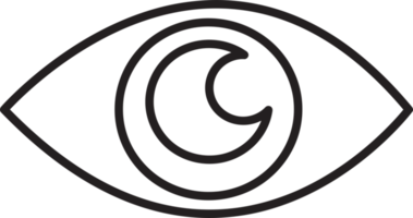diseño de símbolo de signo de icono de ojo png