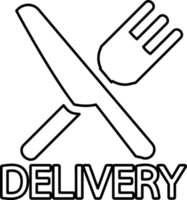 Food delivery icon sign symbol design png