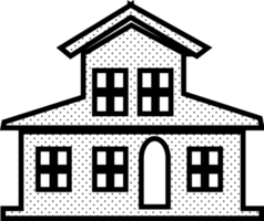 simbolo della casa e design del segno dell'icona della casa png