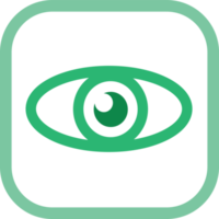 diseño de símbolo de signo de icono de ojo png