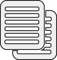 dokumentfilikon. papper doc tecken png