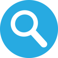 Magnifying glass sign  search icon png