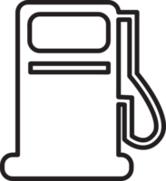 diseño de símbolo de signo de icono de estación de aceite de bomba de gas png