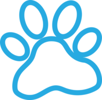 Animal paw print icon sign design png