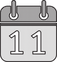 design del simbolo del segno dell'icona del calendario png